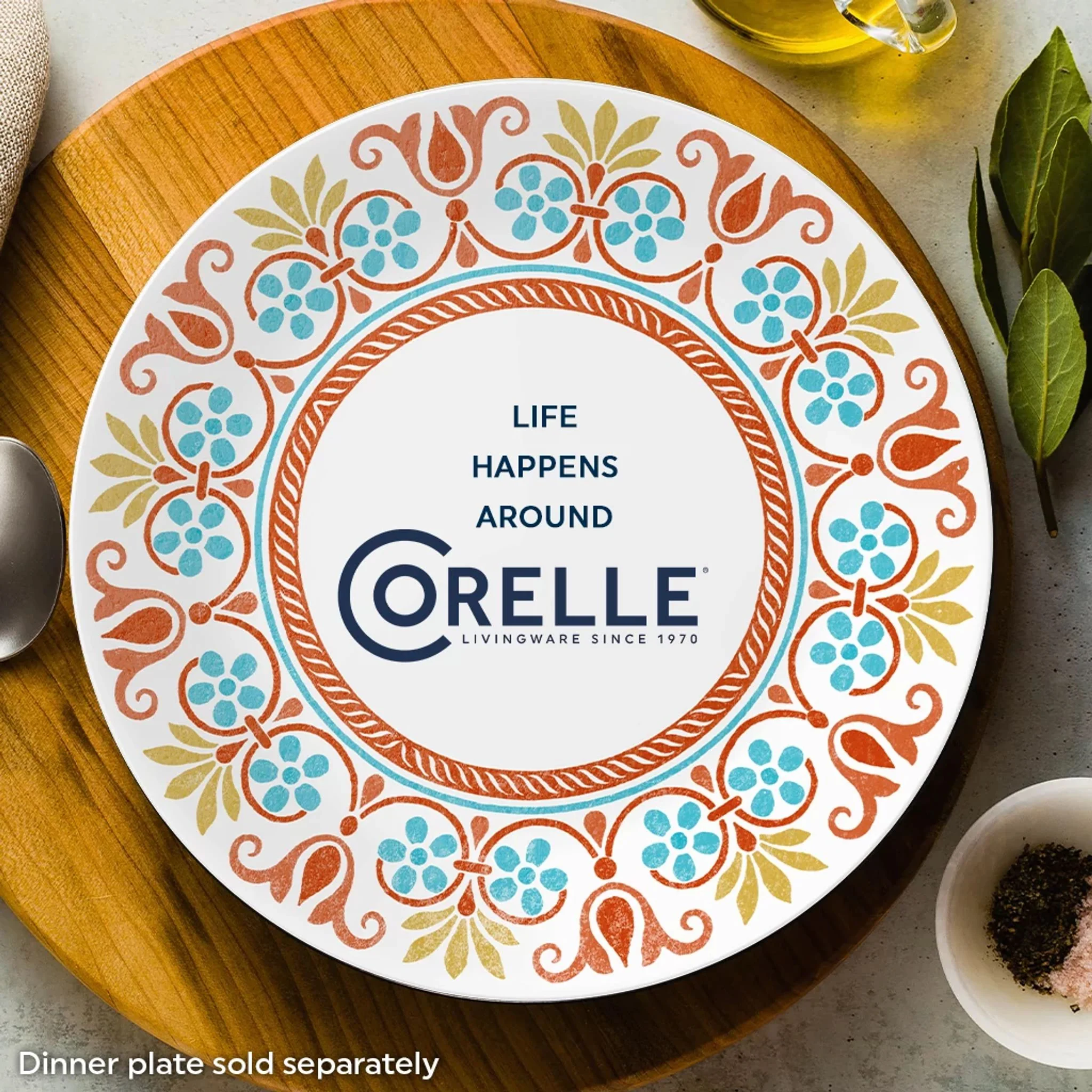 Corelle® Global Collection Terracotta Dreams, 8.5” Salad Plates, 6-pack - Image 6
