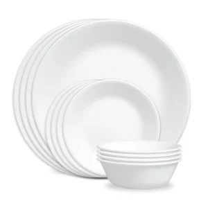 Corelle® Winter Frost White 12-piece Dinnerware Set, Service for 4