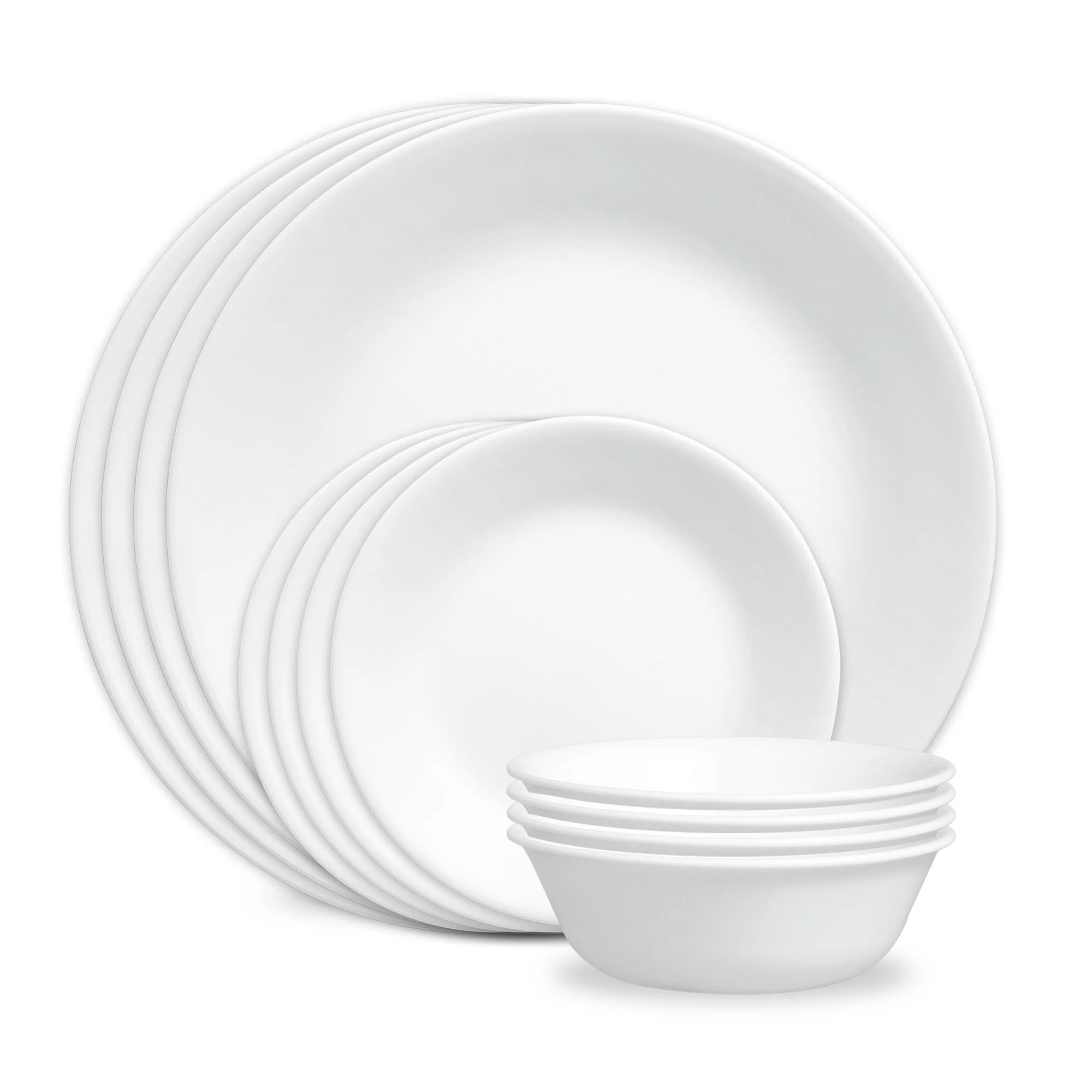 Corelle® Winter Frost White 12-piece Dinnerware Set, Service for 4