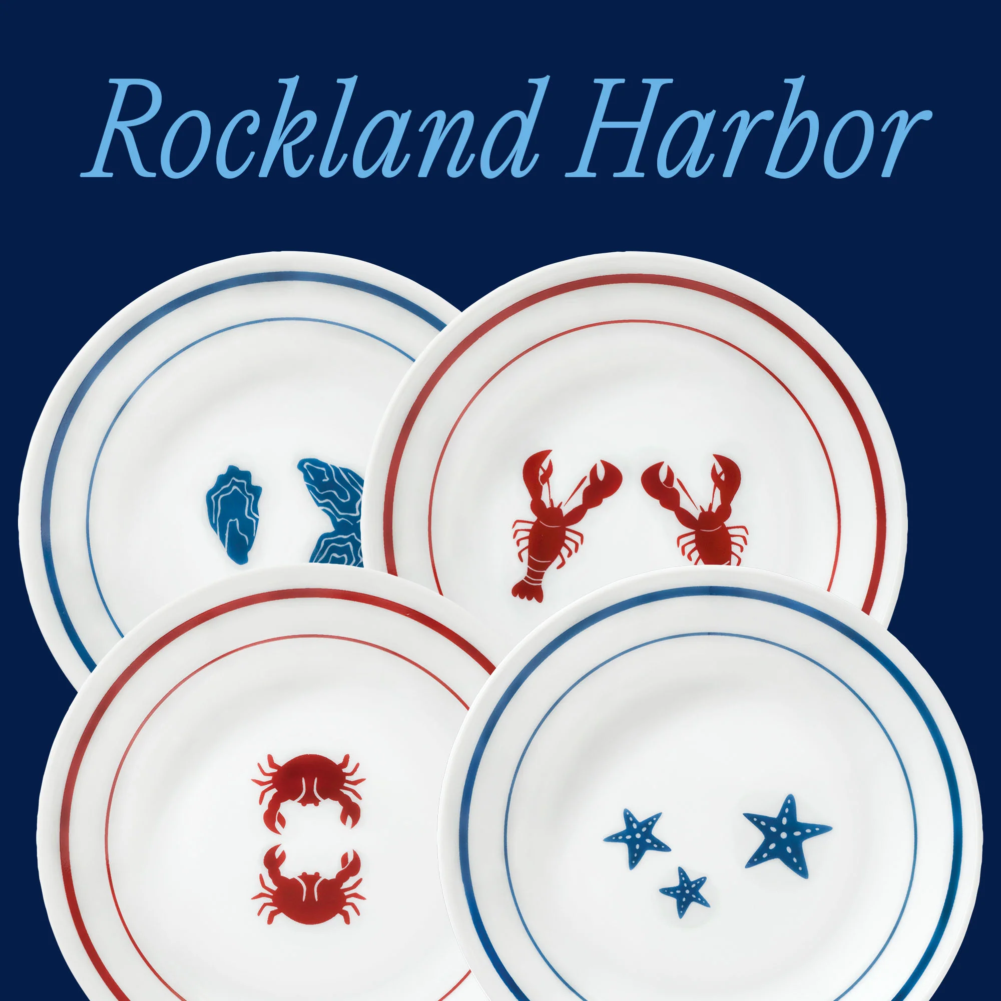 Corelle® Rockland Harbor 6.75" Appetizer Plate, 8-pack - Image 2