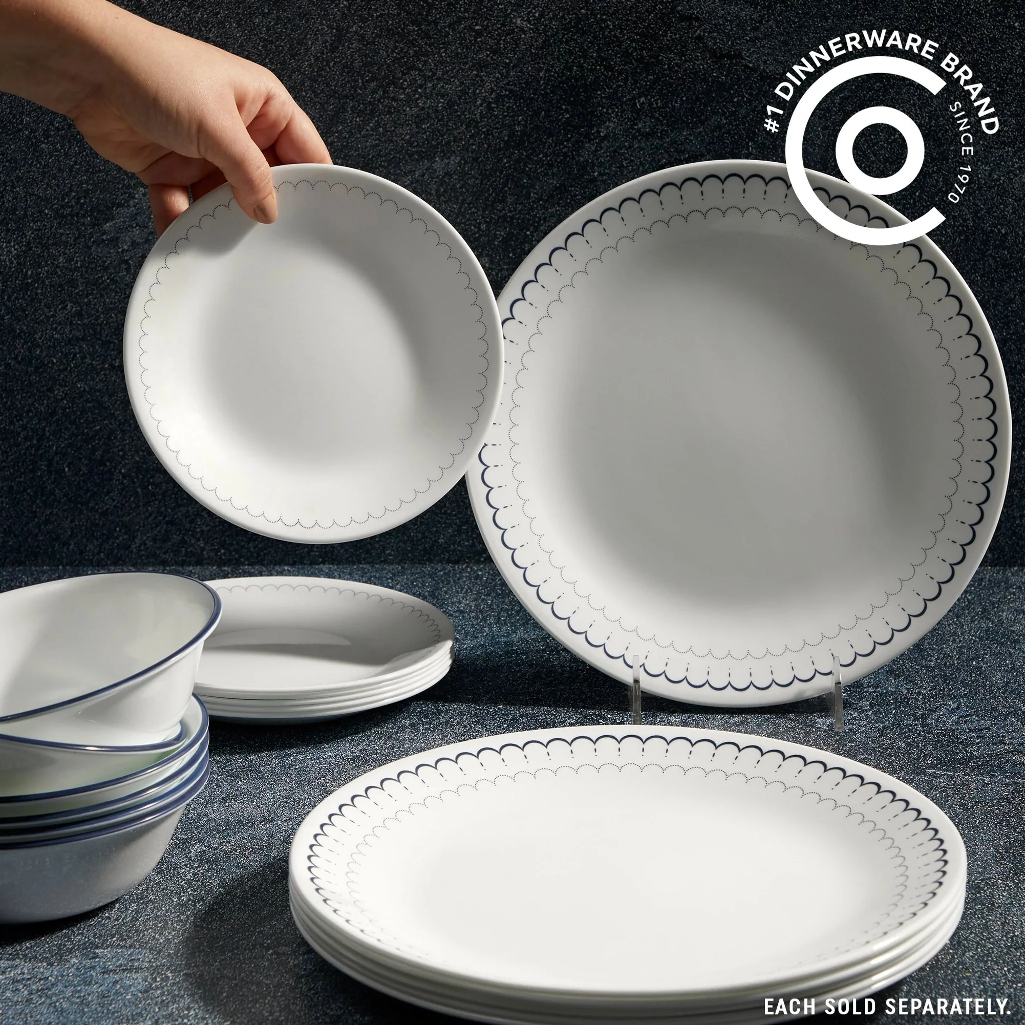 Corelle® Caspian Lace 10.25" Dinner Plates, 6-pack - Image 2