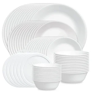 Corelle® Winter Frost White 66-piece Dinnerware Set, Service for 12