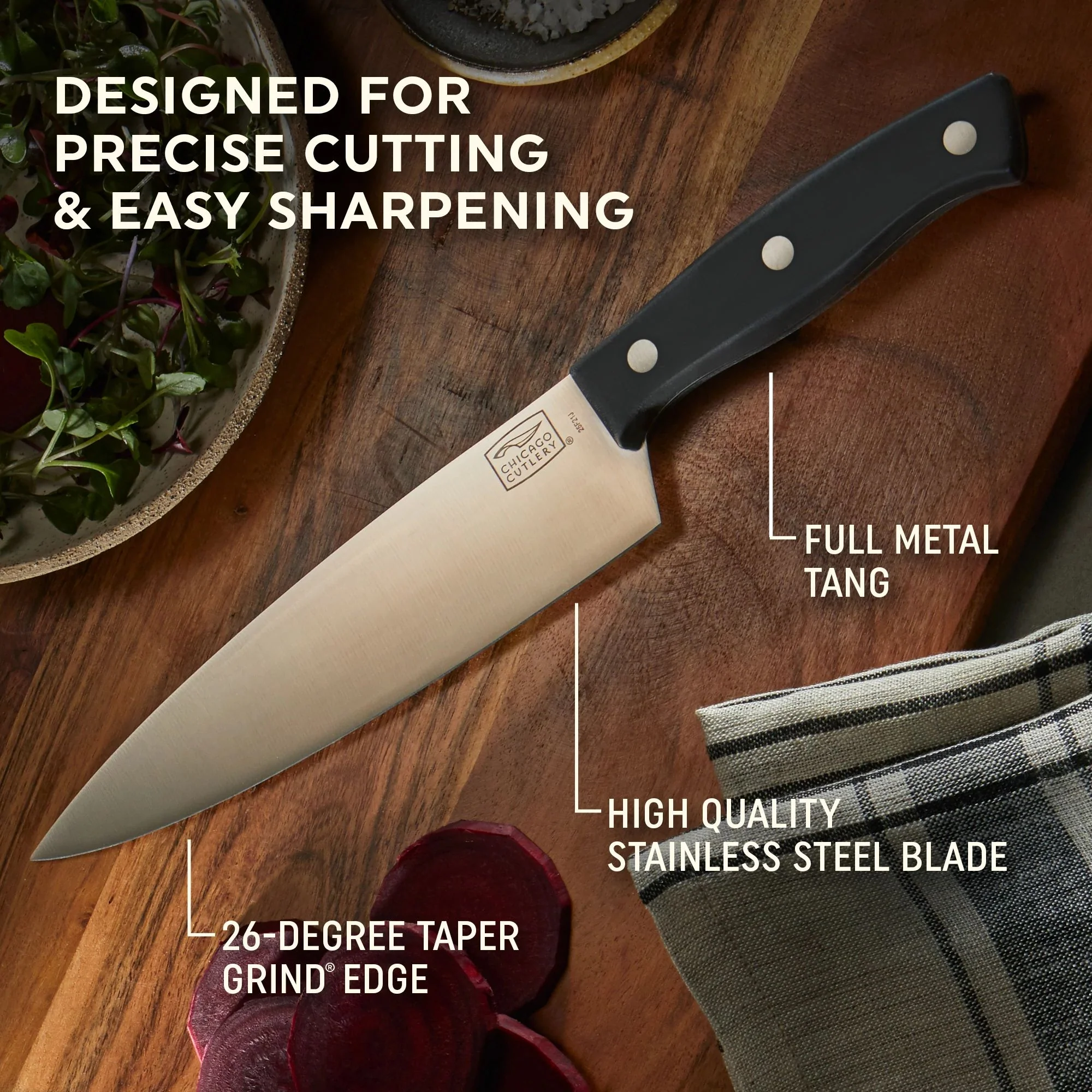 Hot Chicago Cutlery® Ellsworth 3-piece Knife Set - Image 2