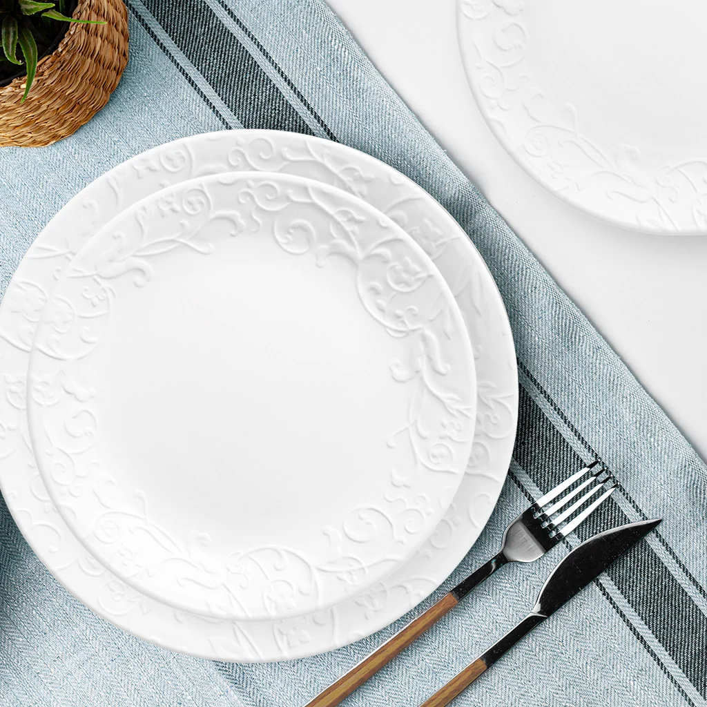Corelle® Bella Faenza Dinnerware Set – Service for 6 + Serving Bowl - Image 3