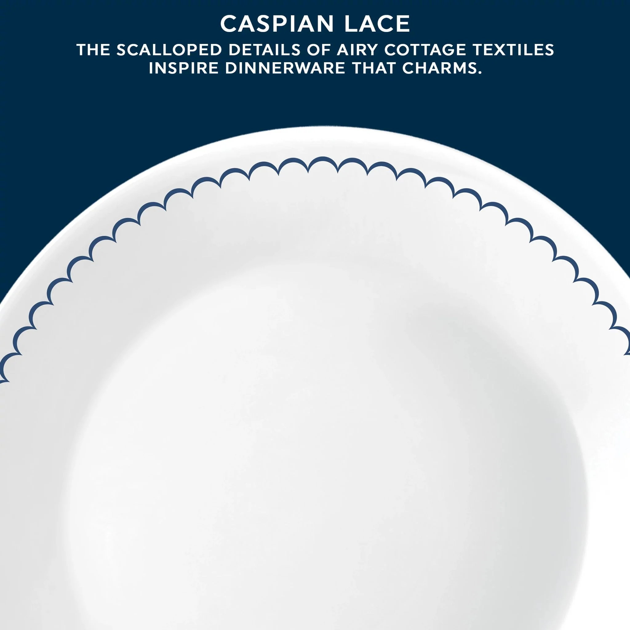 Corelle® Caspian Lace 8.5" Lunch Plate, 6 pack - Image 2