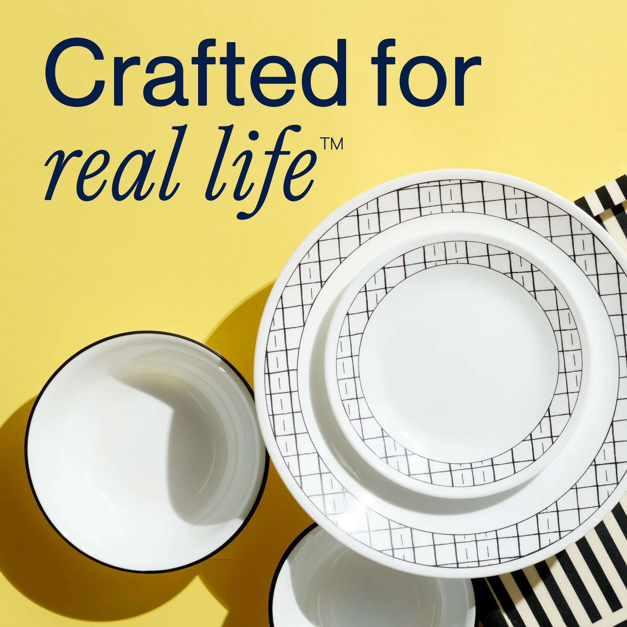 Corelle® Delicate Grid 12-piece Dinnerware Set, Service for 4 - Image 7