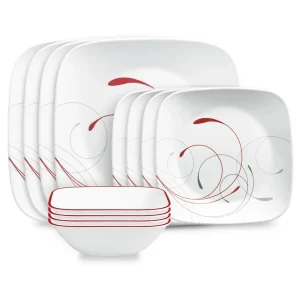 Corelle® Square Splendor 12-piece Dinnerware Set, Service for 4