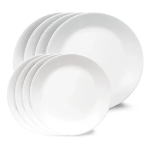 Corelle® Shimmering White Salad and Dinner Plates Set, 8-pack