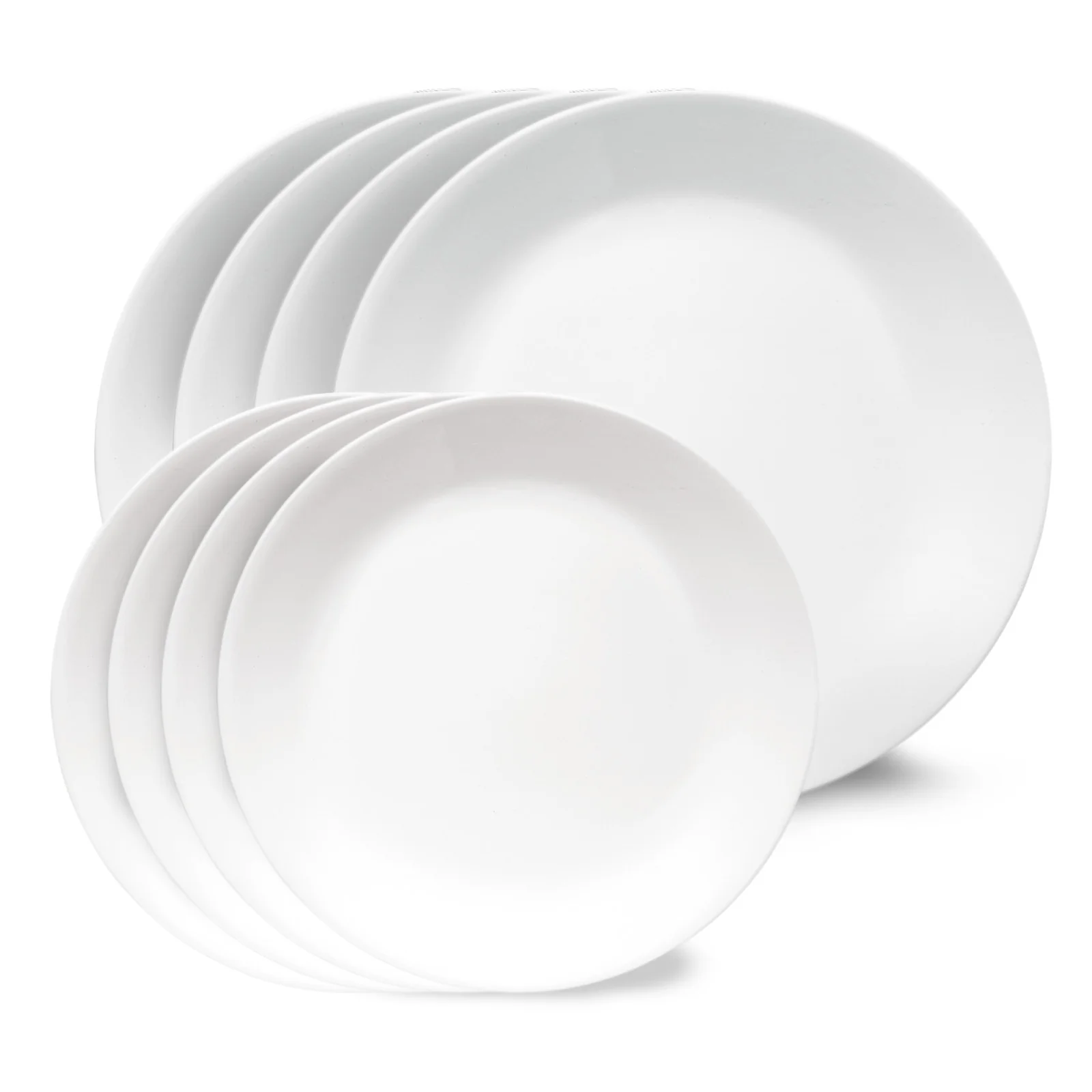 Corelle® Shimmering White Salad and Dinner Plates Set, 8-pack