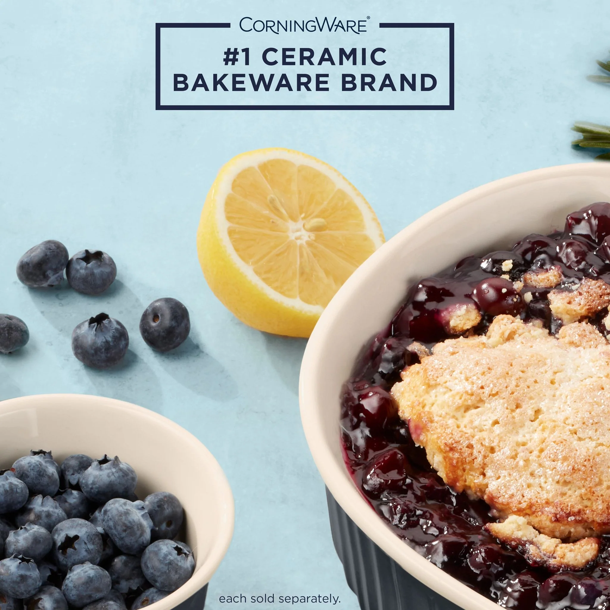 CorningWare® French Colors 1.5-quart Round Baking Dish, Navy - Image 2