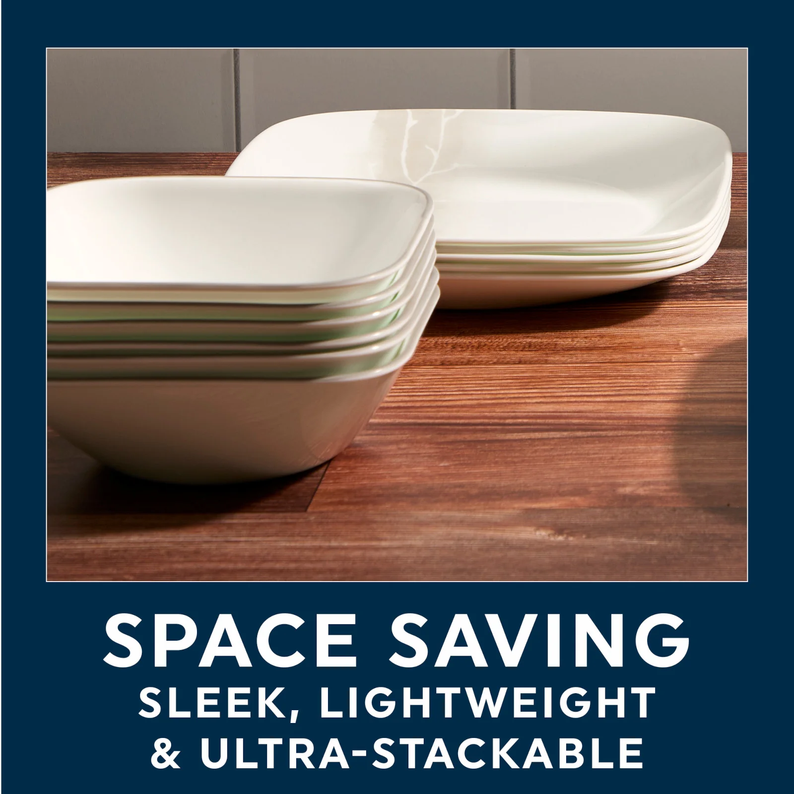 Corelle® Square Wandering Grove 18-piece Dinnerware Set, Service for 6 - Image 7