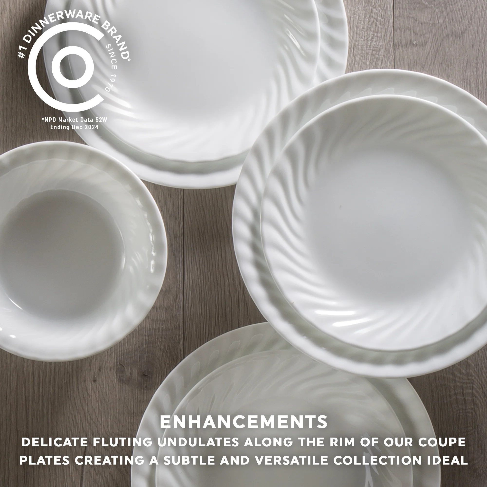 Corelle® Enhancements 10.25" Glass Dinner Plate - Image 2