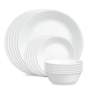 Corelle® Winter Frost White 18-piece Dinnerware Set, Service for 6
