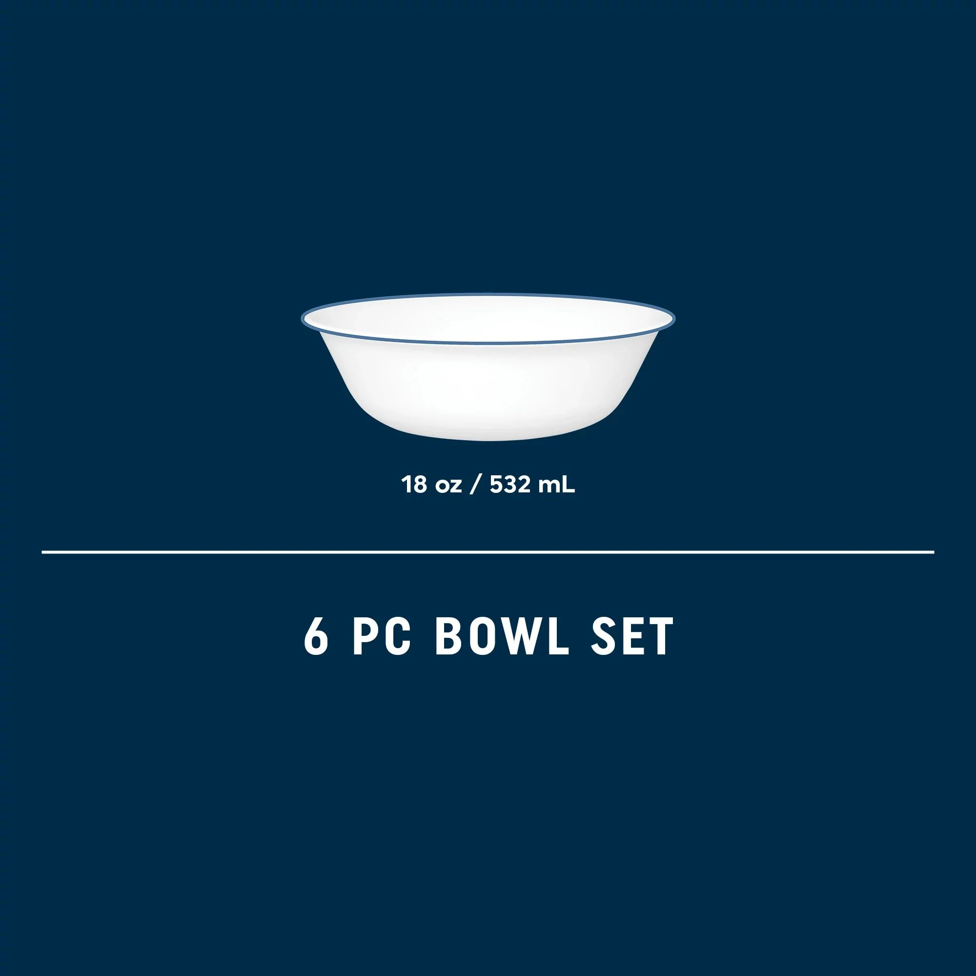 Corelle® Botanical Stripes 18-ounce Cereal Bowls, 6-pack - Image 5