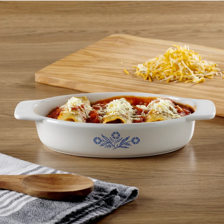 CorningWare® Cornflower Blue 11-Inch Casserole Dish - Image 2