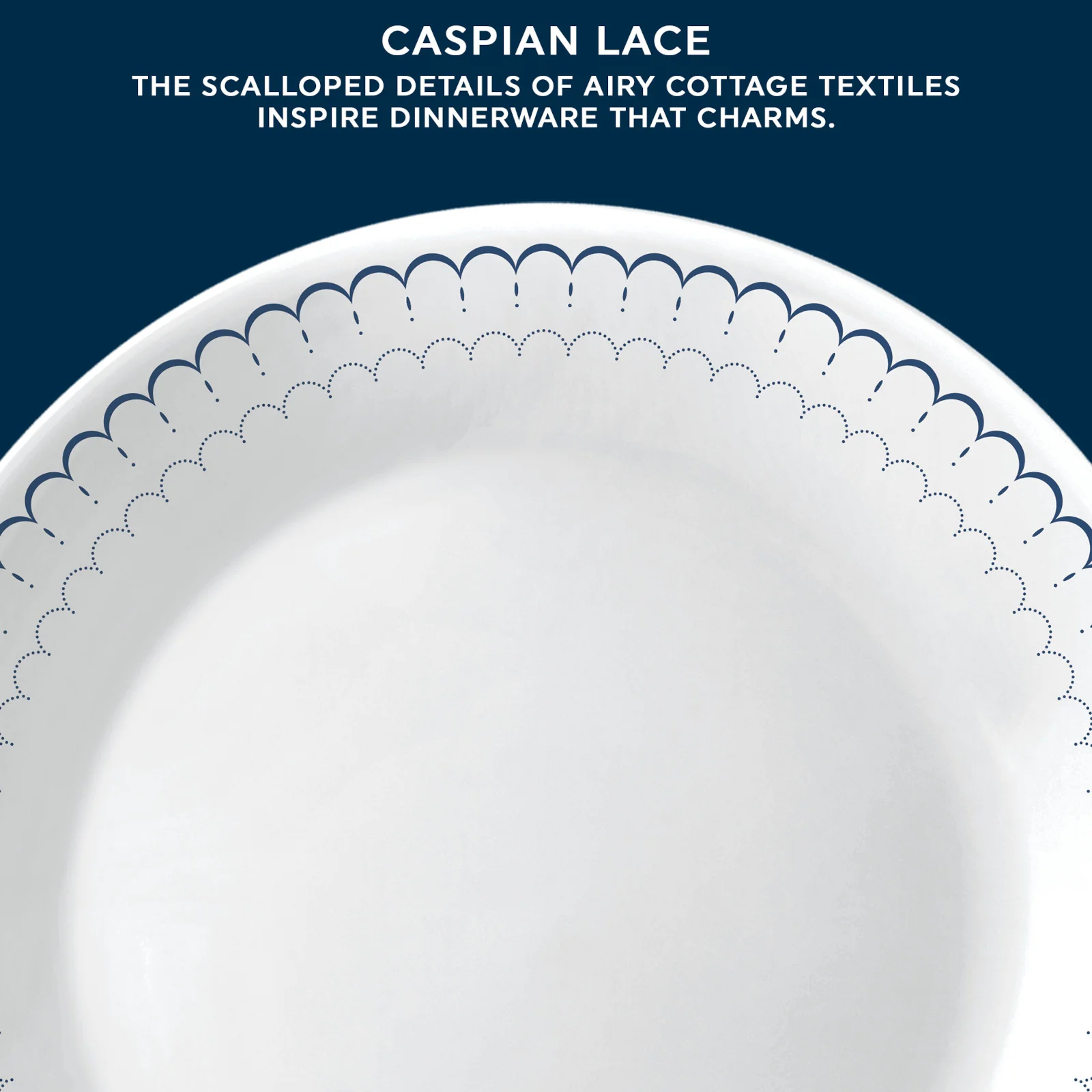 Corelle® Caspian Lace 66-piece Dinnerware Set, Service for 12 - Image 3