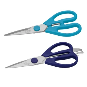 Hot Chicago Cutlery 2-piece Kitchen Shears in Blueberry and Blue Frost