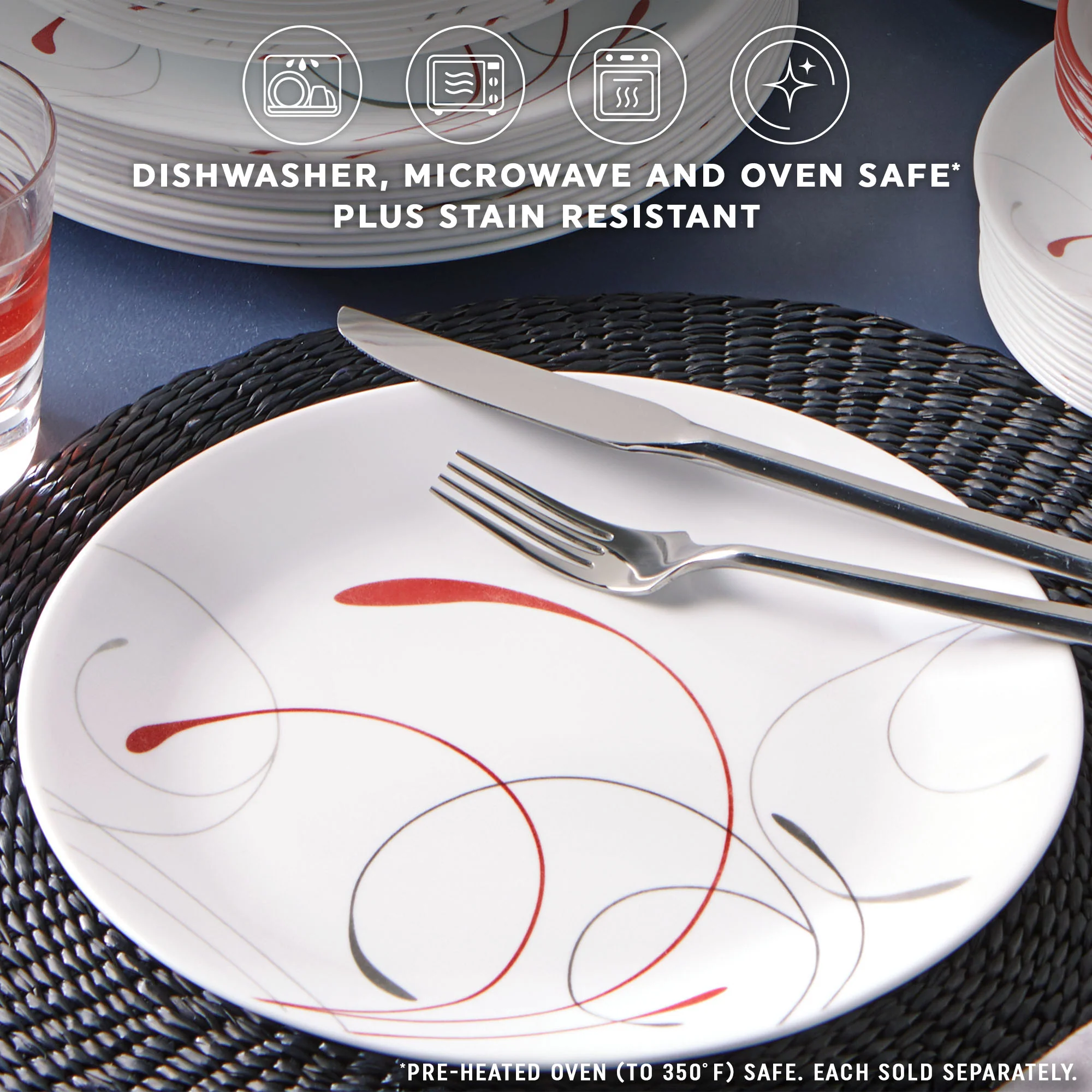 Corelle® Round Splendor 10.5" Dinner Plate, 6-pack - Image 7