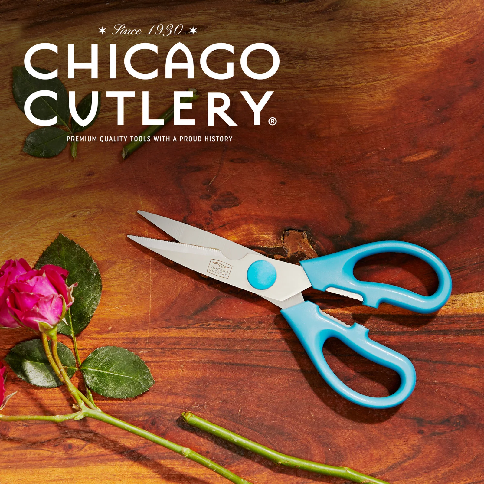 Hot Chicago Cutlery 2-piece Kitchen Shears in Blueberry and Blue Frost - Image 5
