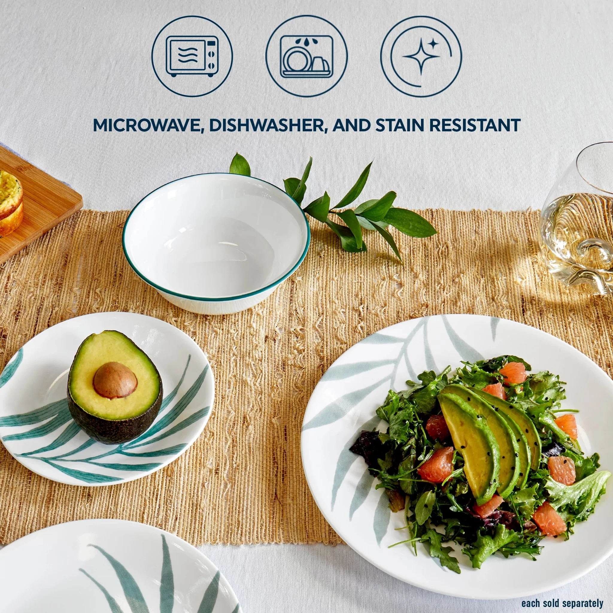 Corelle® Solar Print 8.5" Salad Plate, EXCLUSIVE - Image 3
