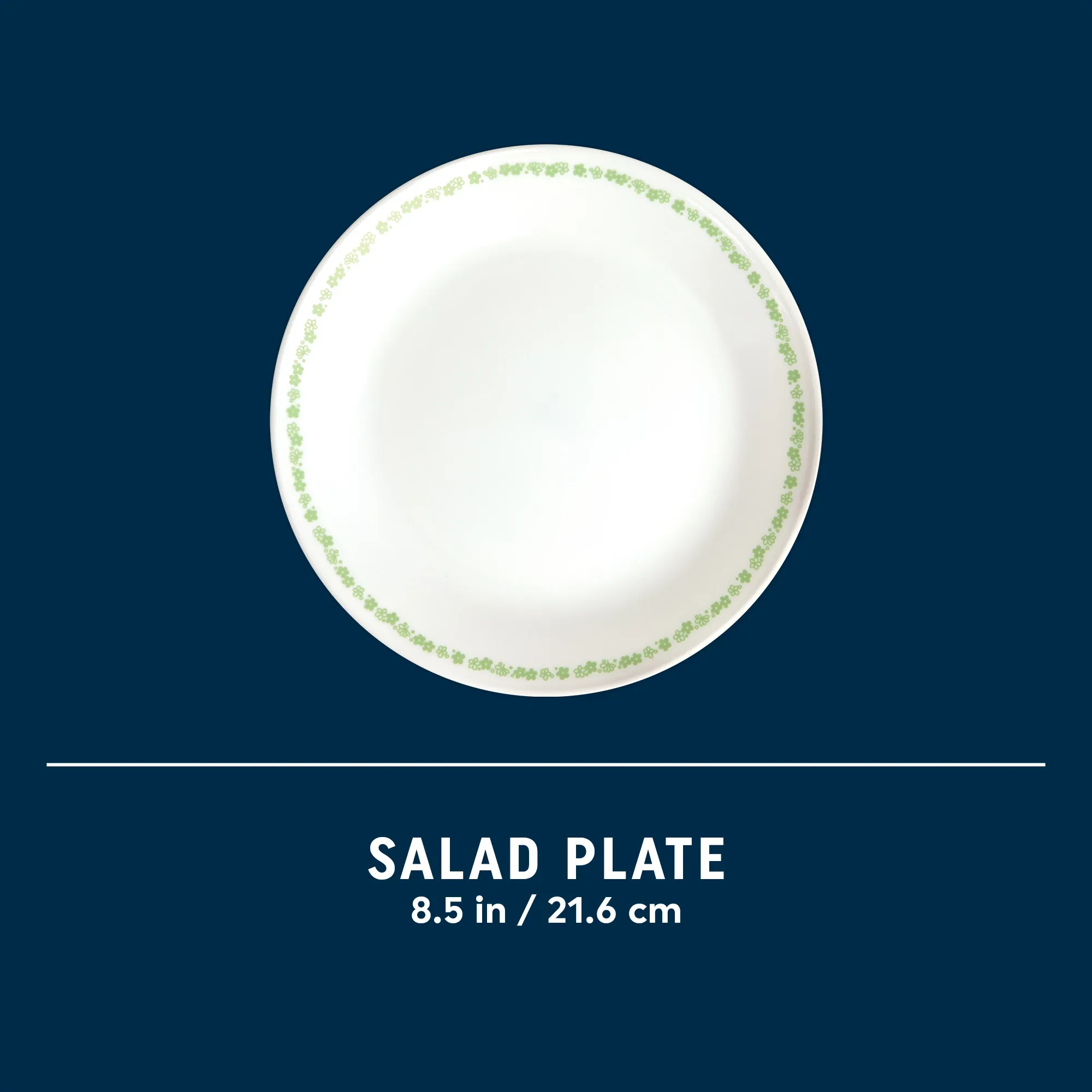 Corelle® Spring Blossom Green 8.5" Salad Plate - Image 7