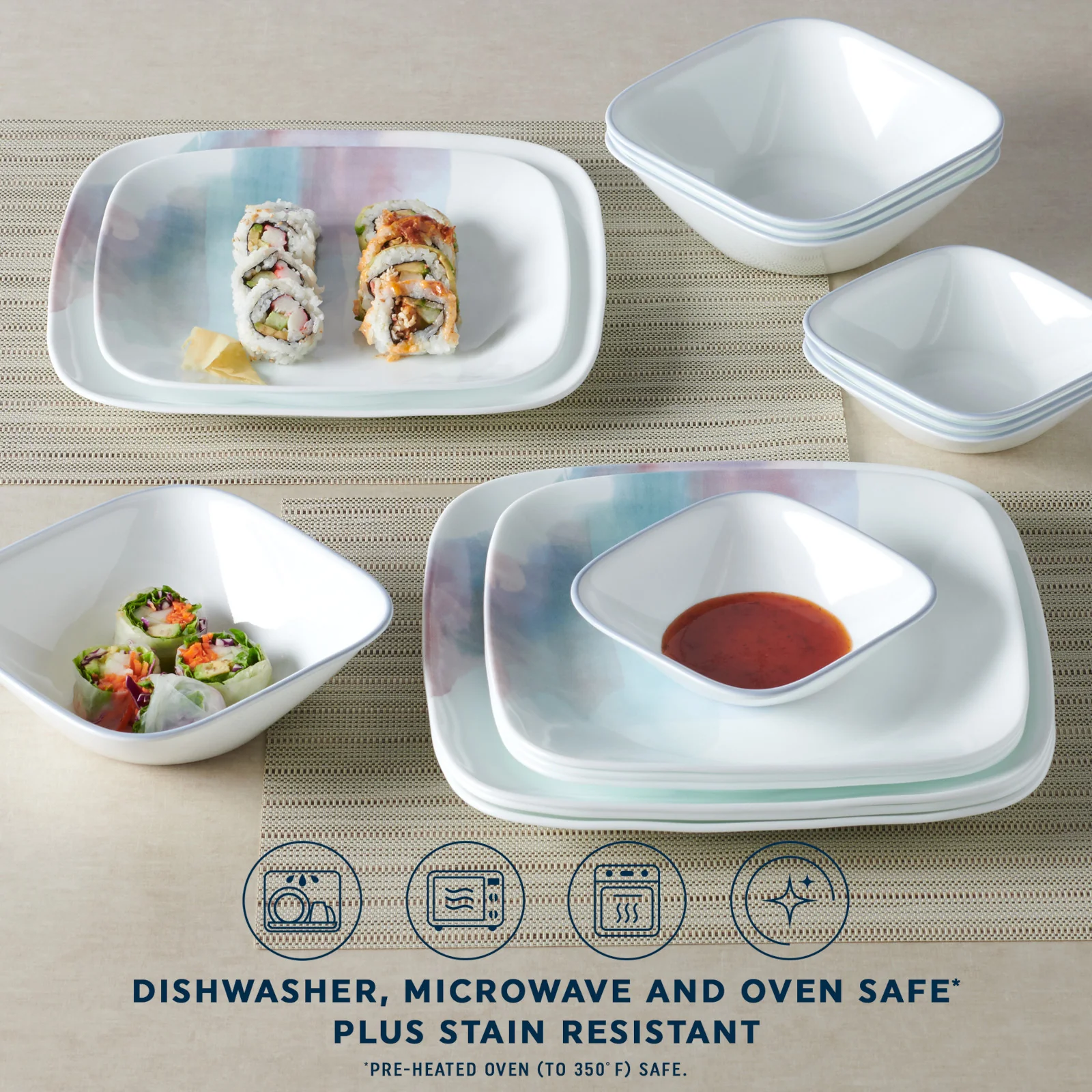 Corelle® Aquarello 16-piece Dinnerware Set, Service for 4 - Image 4