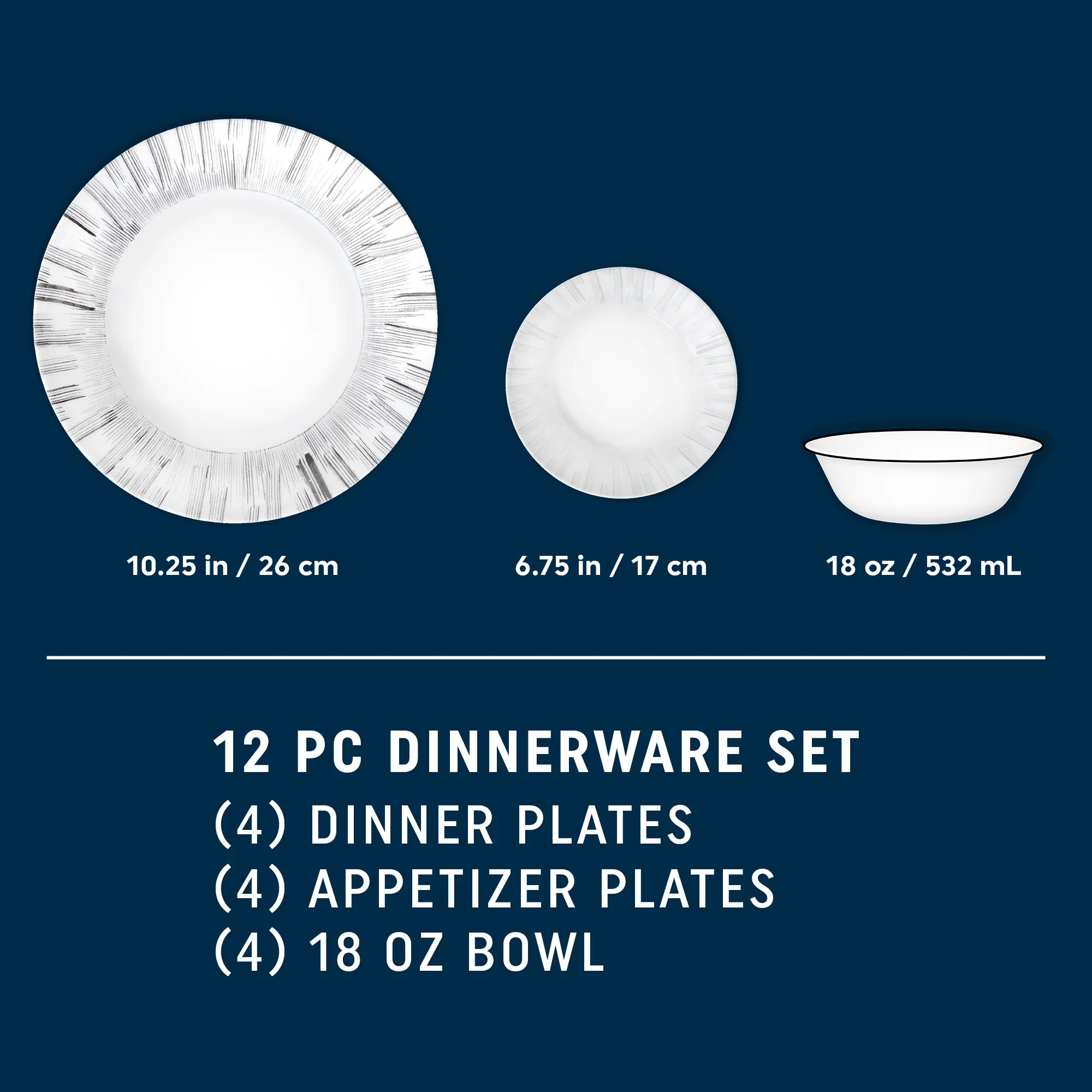 Corelle® Arica 12-piece Dinnerware Set, Service for 4 - Image 2