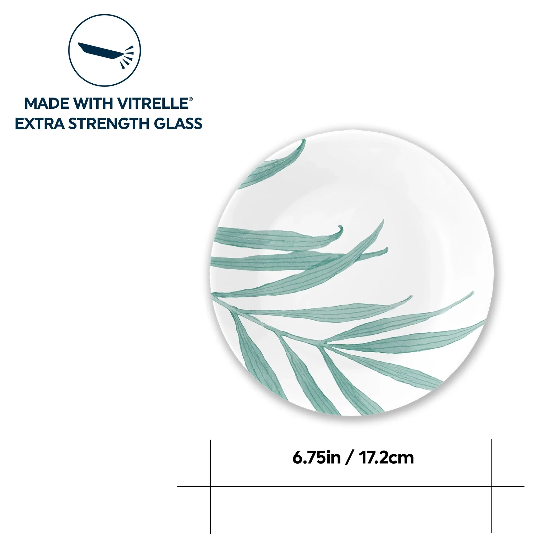 Corelle® Solar Print 6.75" Appetizer Plate, EXCLUSIVE - Image 4