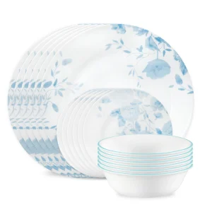 Corelle® Blue Bouquet 18-piece Dinnerware Set, Service for 6