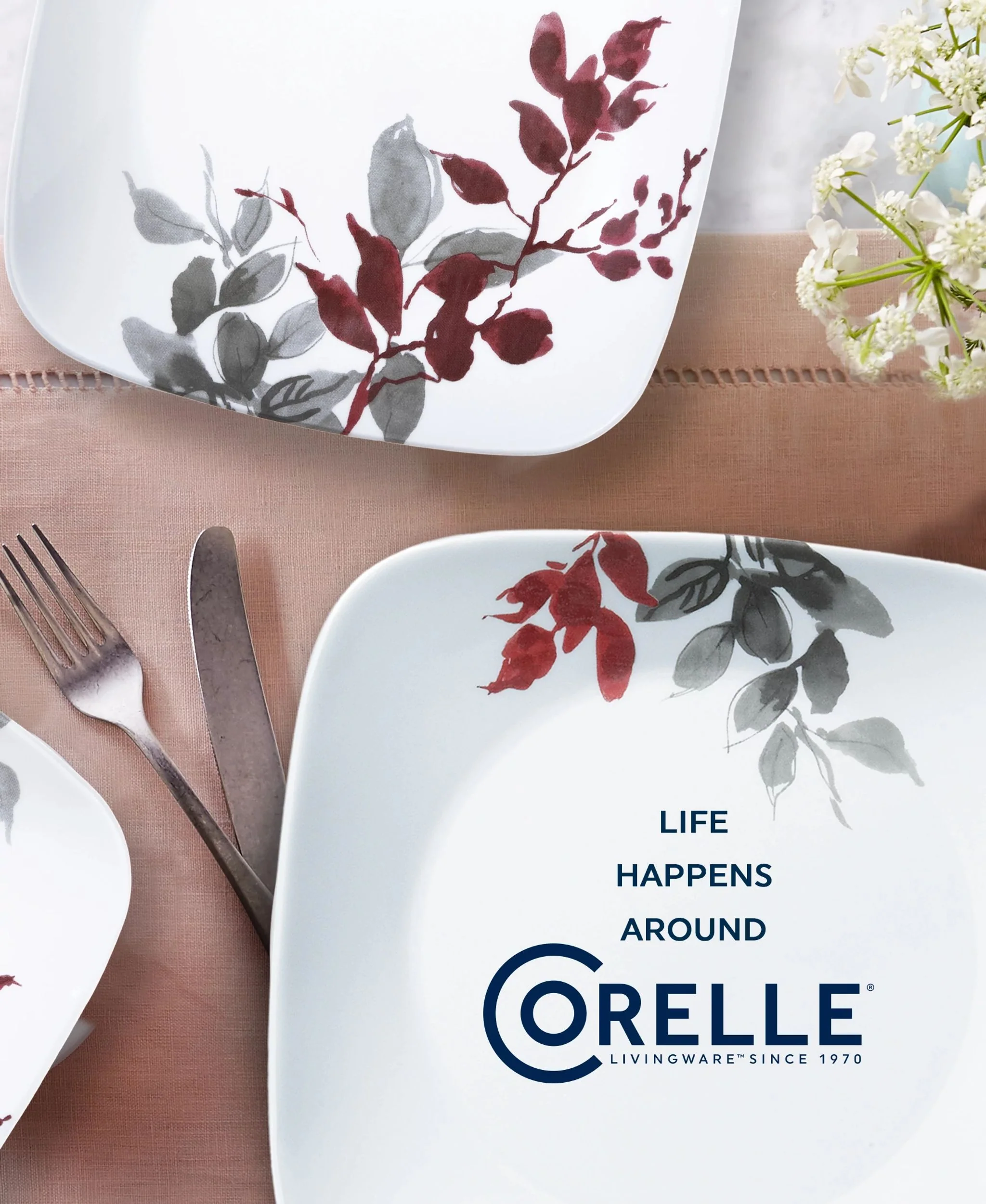 Corelle® Kyoto Leaves 16-piece Dinnerware Set, Service for 4 - Image 7