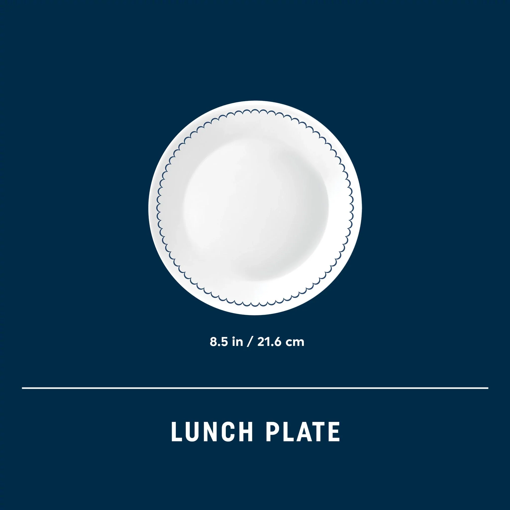 Corelle® Caspian Lace 8.5" Lunch Plate, 6 pack - Image 3