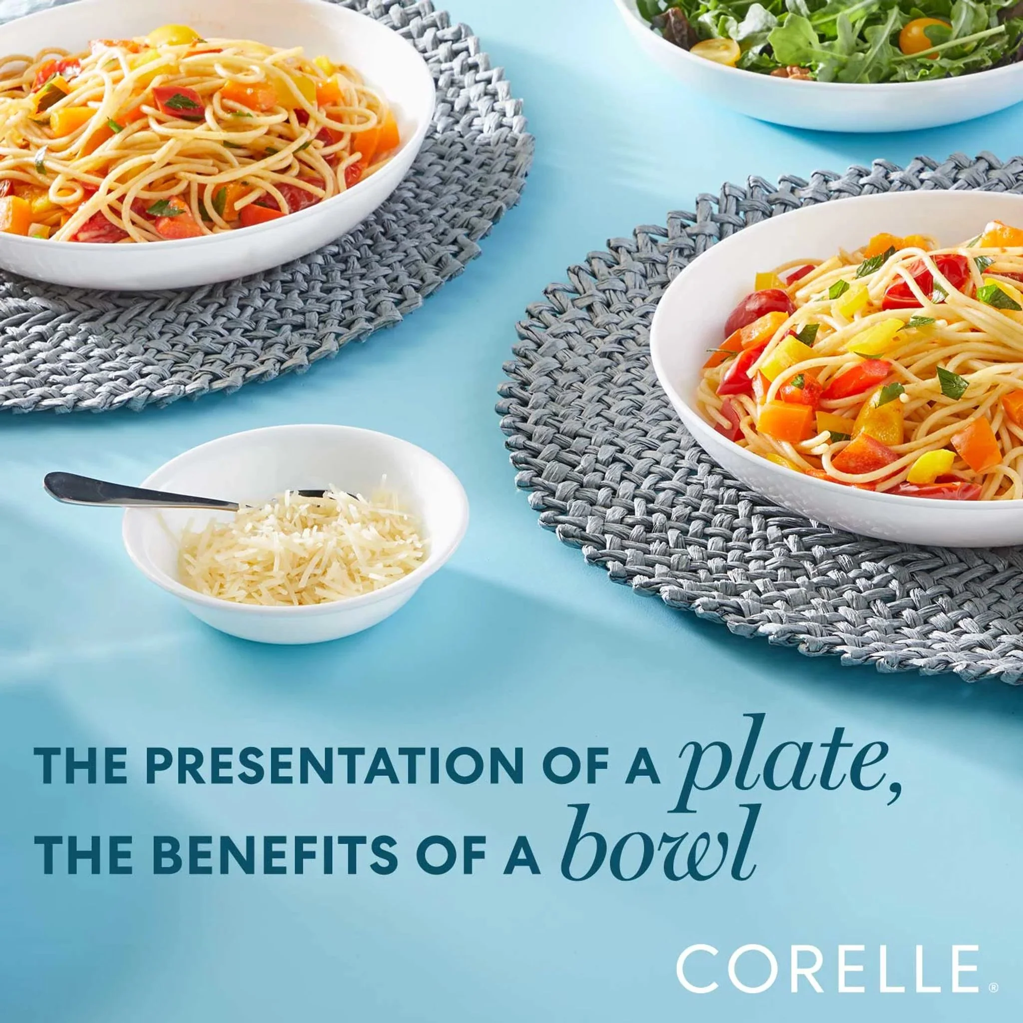 Corelle® Winter Frost White 30-ounce Versa Meal Bowls, 4-pack - Image 2