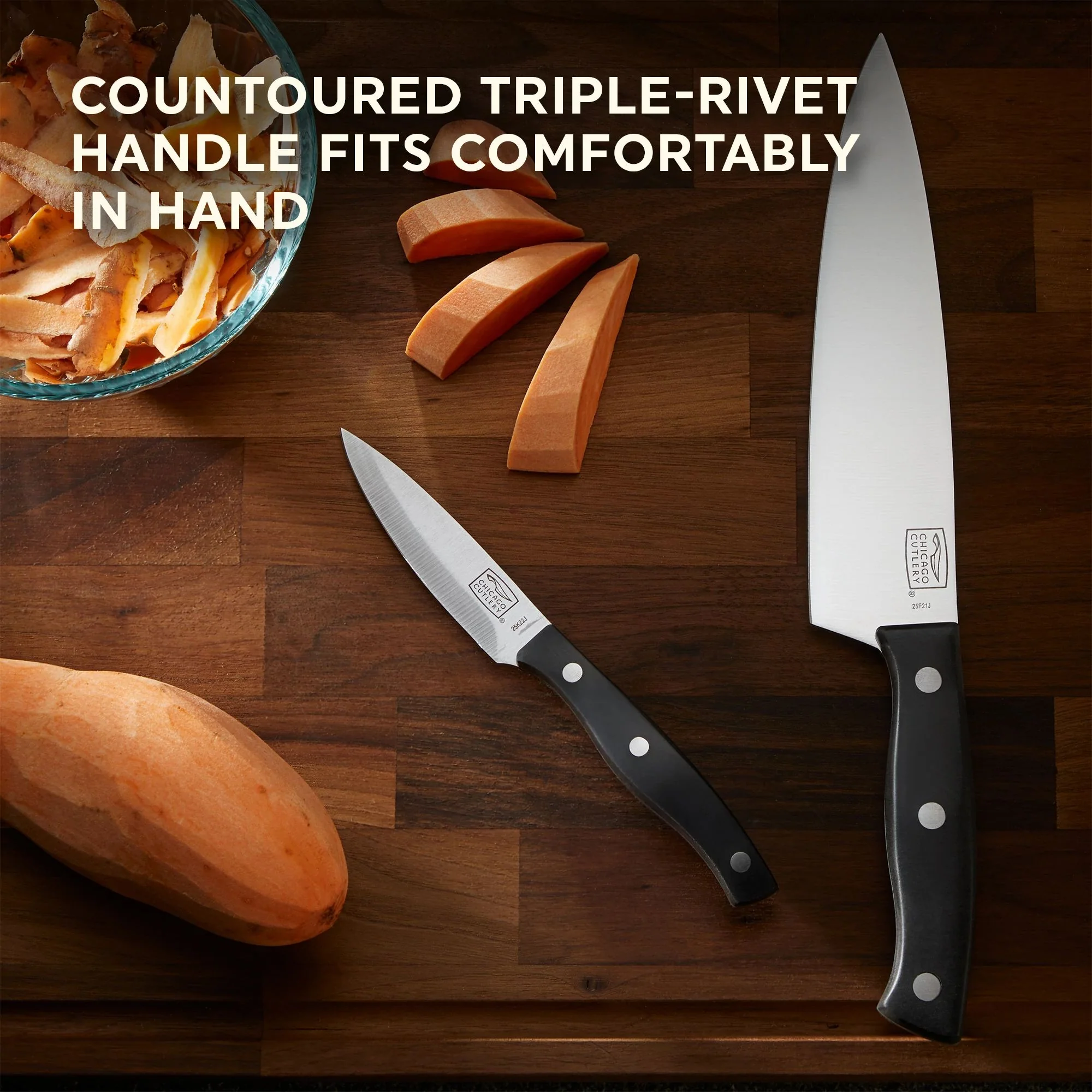 Hot Chicago Cutlery® Ellsworth 3-piece Knife Set - Image 3