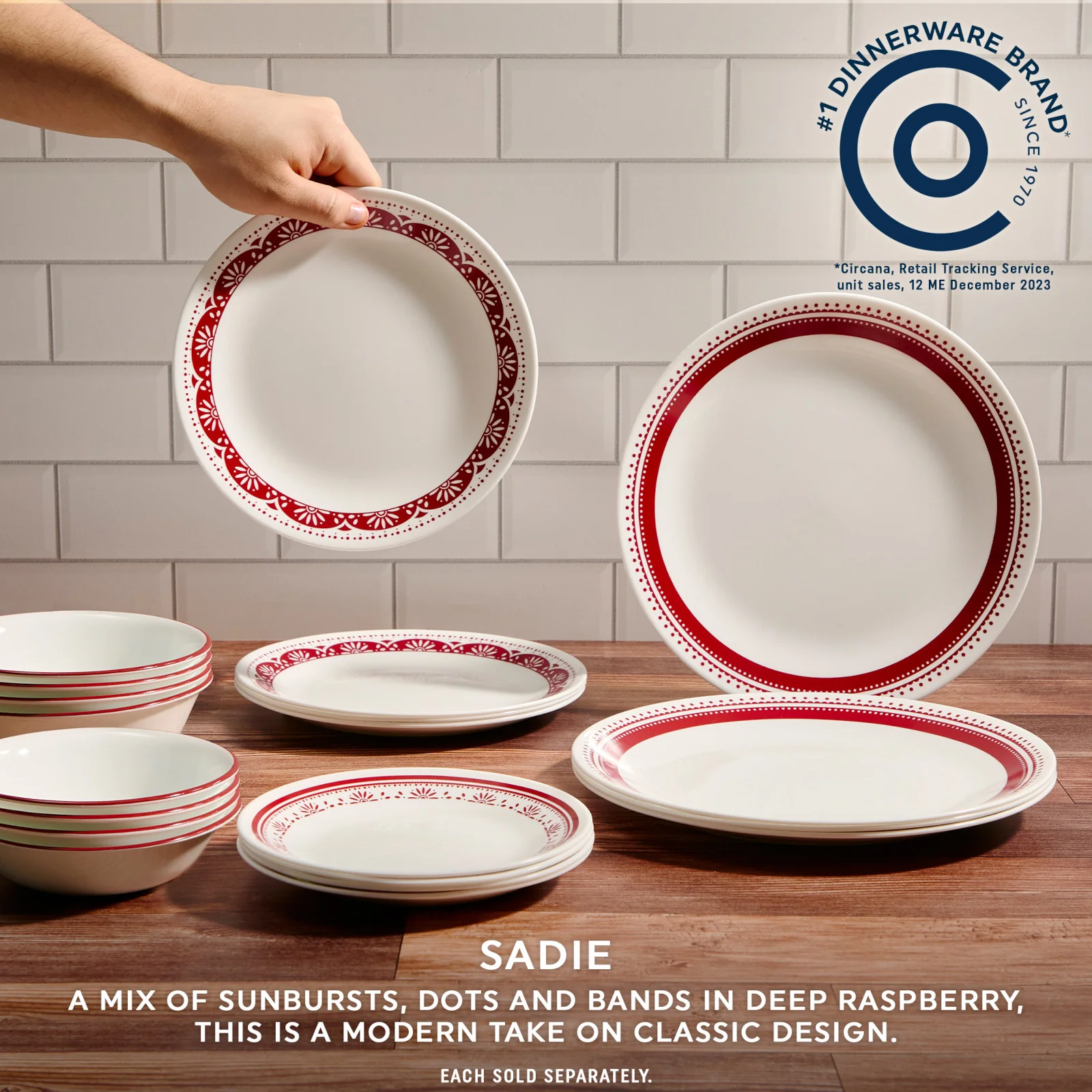 Corelle® Sadie 8.5" Salad Plate - Image 2