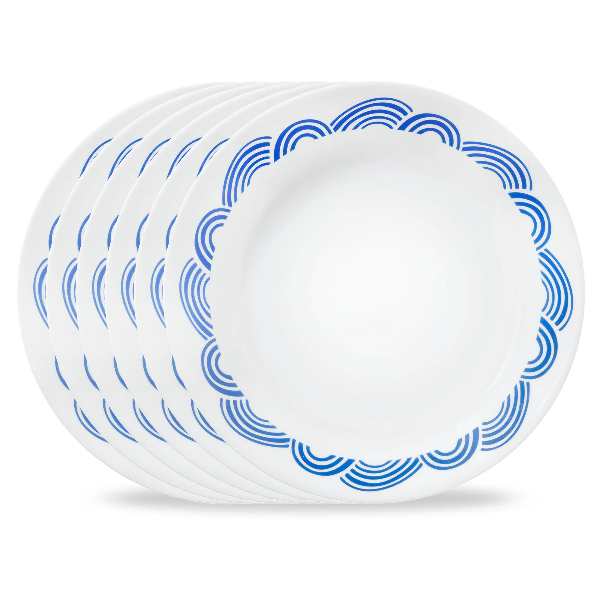 Corelle® Rolling Waves 8.5" Lunch Plate, 6-pack