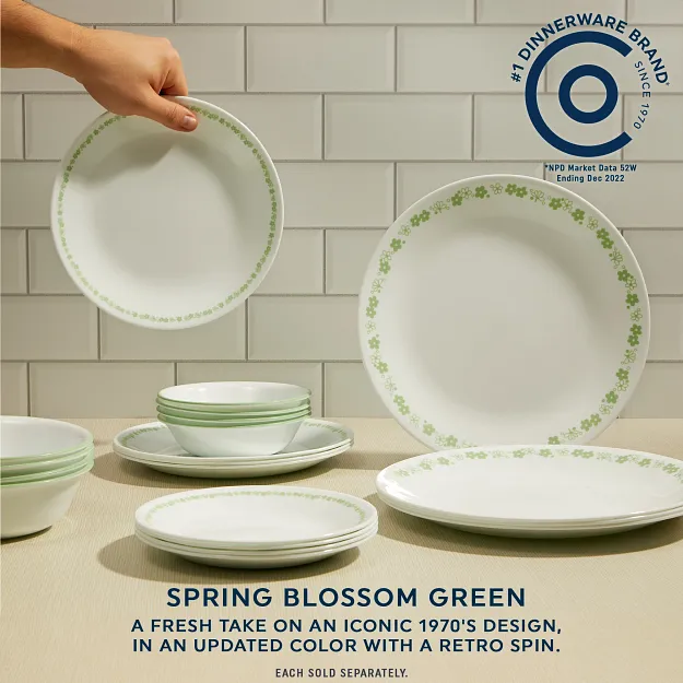 Corelle® Spring Blossom Green 18-ounce Cereal Bowl - Image 2