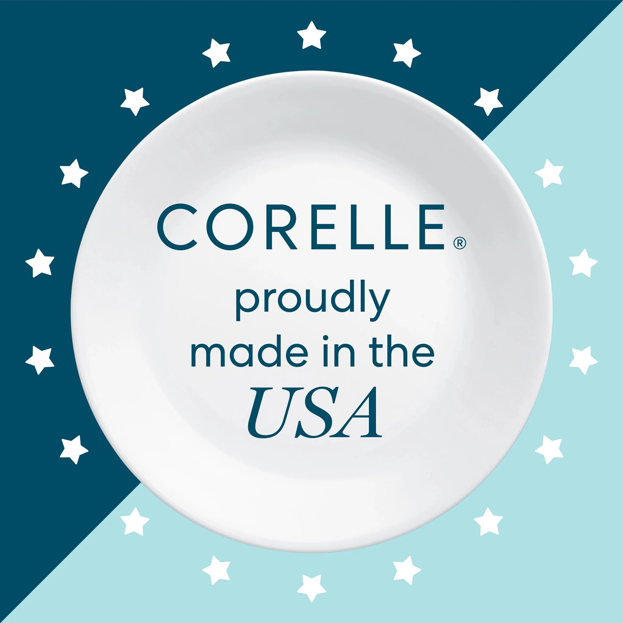 Corelle® Winter Frost White 8.5" Divided Salad Plate - Image 5