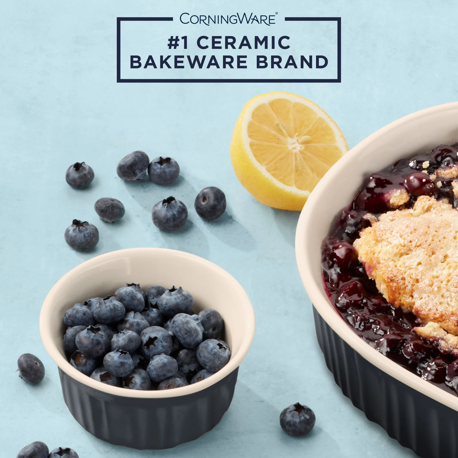 CorningWare® French Colors 12-piece Oval Bakeware Set, Navy - Image 2