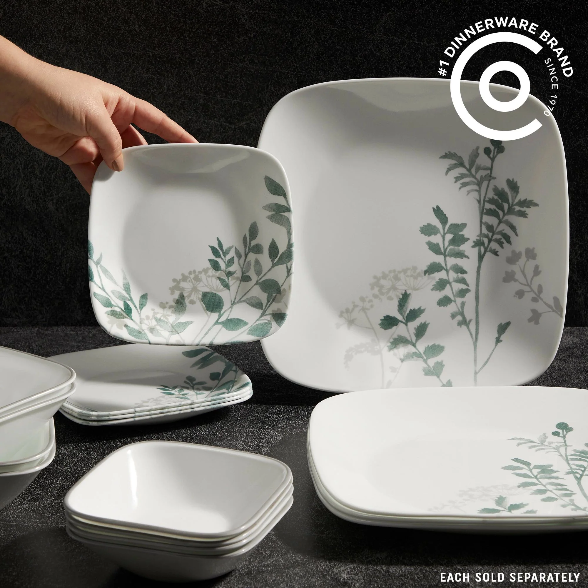 Corelle® Square Amalie 6.5" Appetizer Plate - Image 2