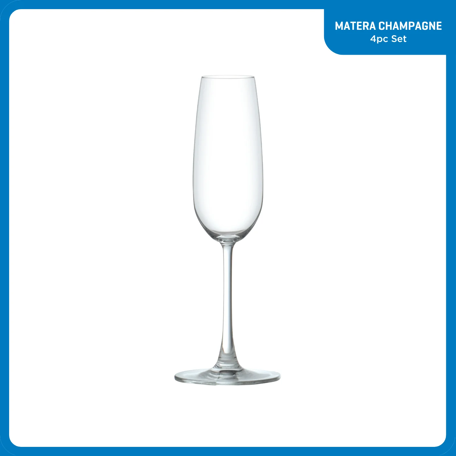 Ocean Glass Matera Champagne Flutes (4-Pieces), 7-ounce, dishwasher safe - Image 2