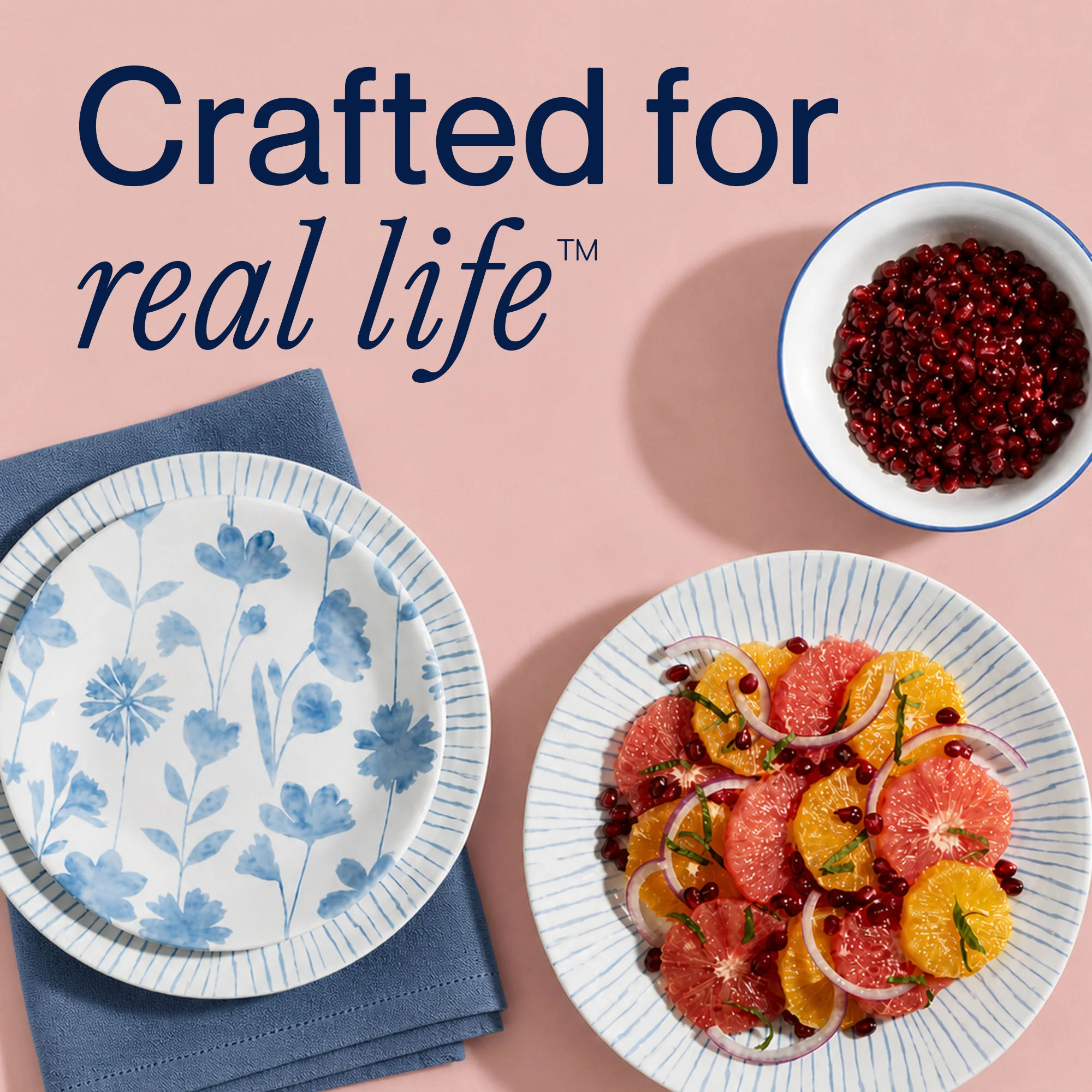Corelle® Botanical Stripes 32-piece Dinnerware Set, Service for 8 - Image 7