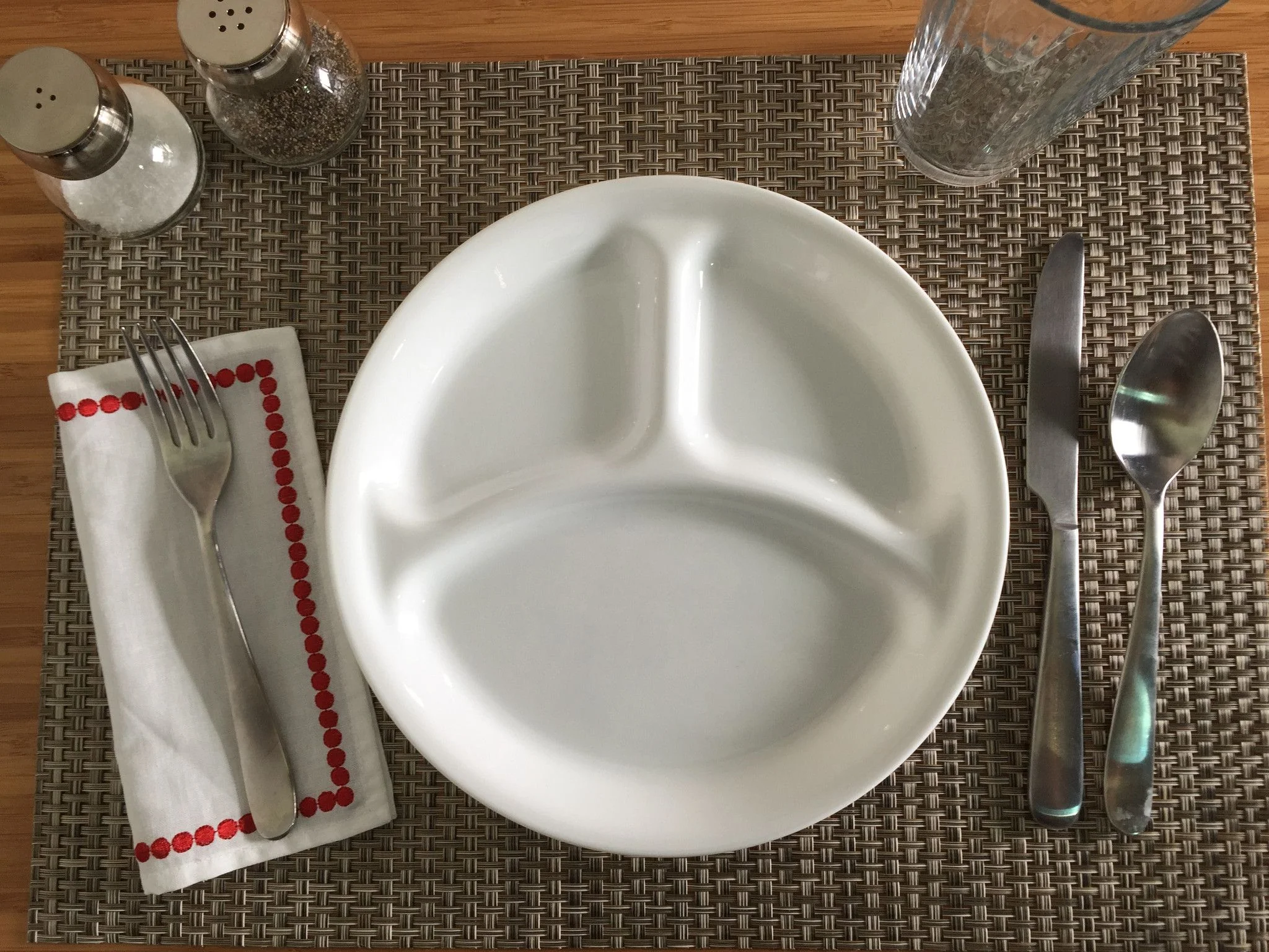 Corelle® Winter Frost White 8.5" Divided Salad Plate - Image 4