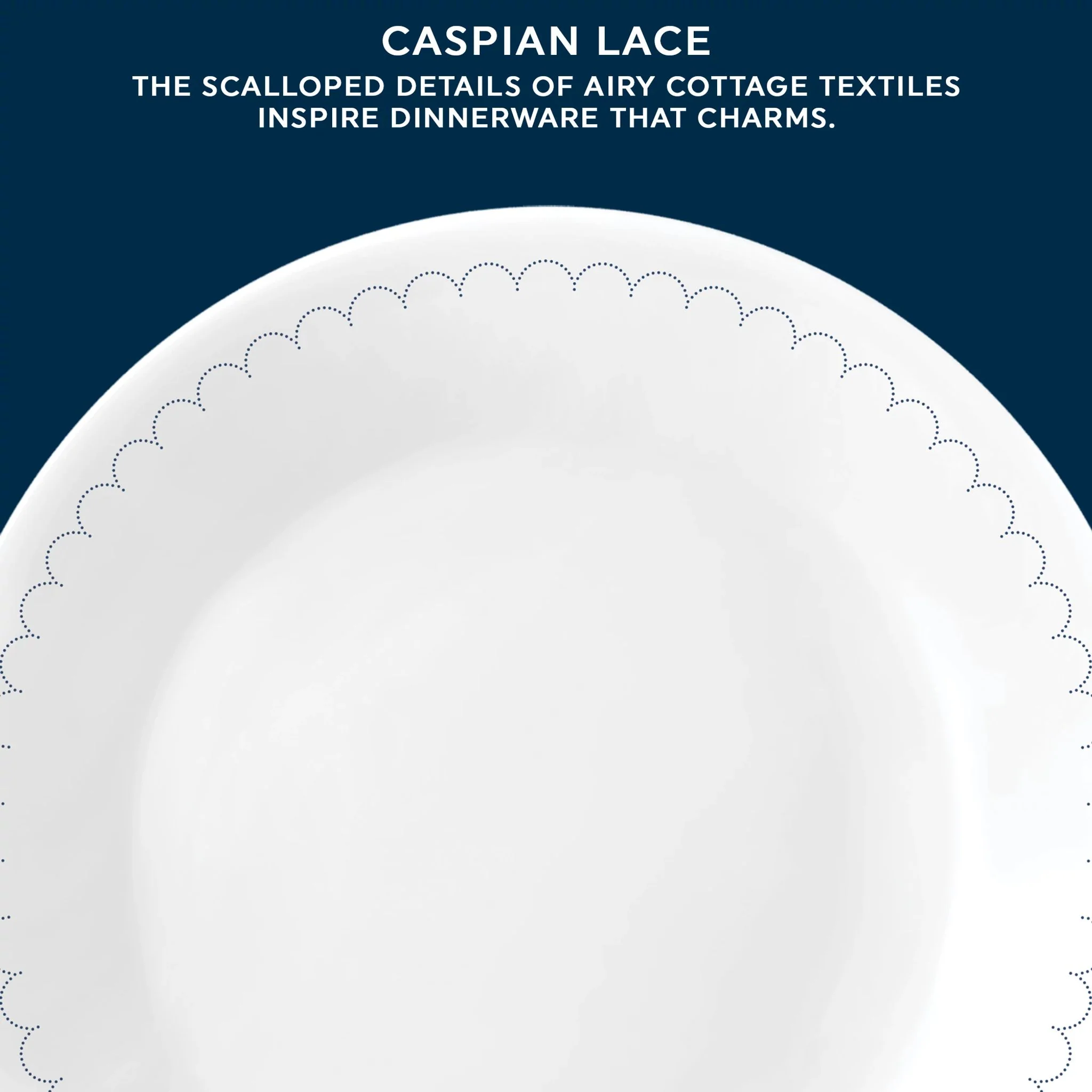 Corelle® Caspian Lace 6.75" Appetizer Plate, 6-pack - Image 5