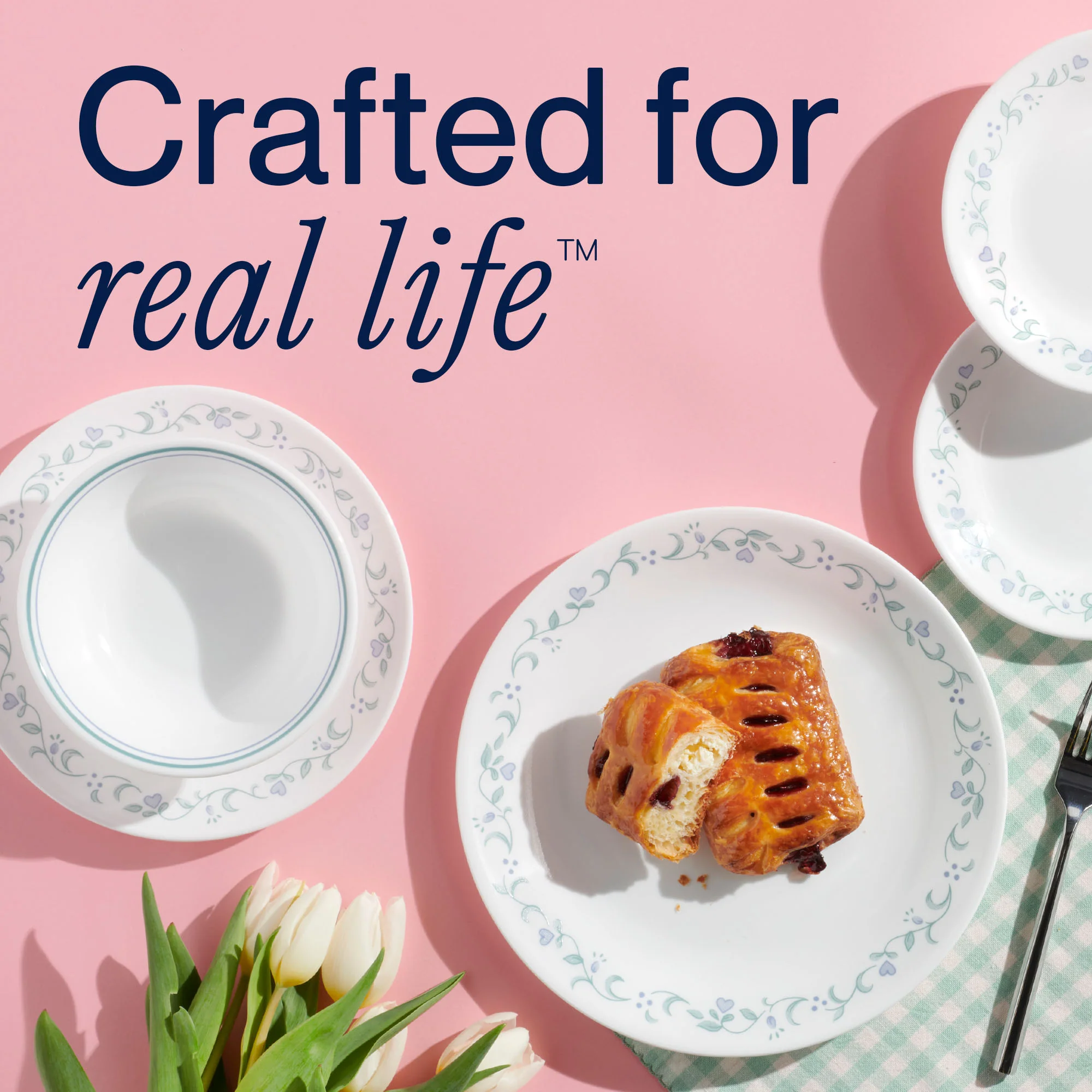 Corelle® Country Cottage 16-piece Mugless Dinnerware Set, Service for 4 - Image 7