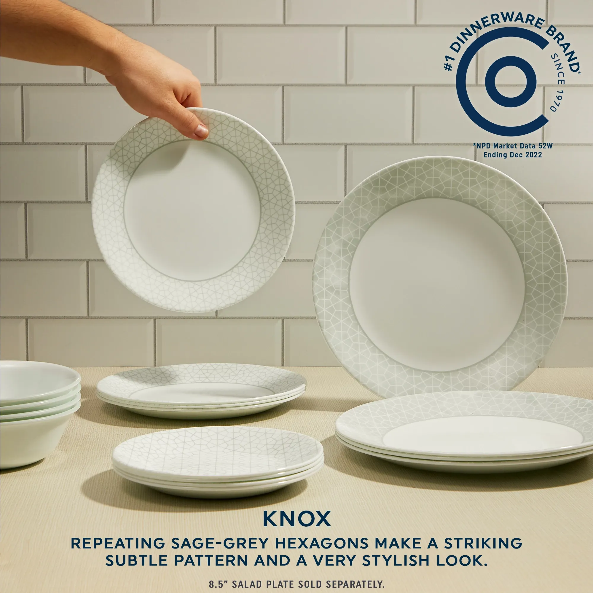 Corelle® Knox 18-piece Dinnerware Set, Service for 6 - Image 3