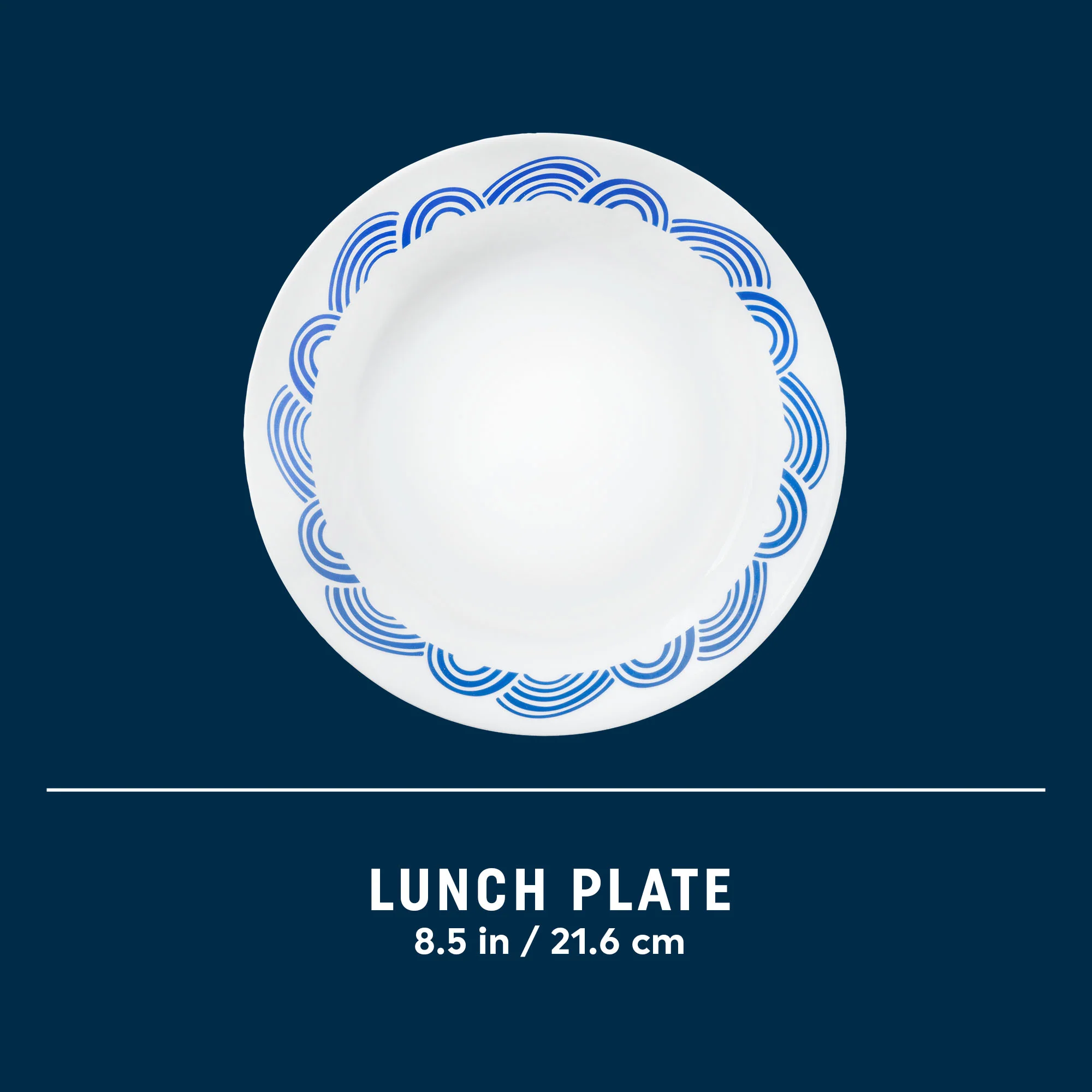 Corelle® Rolling Waves 8.5" Lunch Plate, 6-pack - Image 6