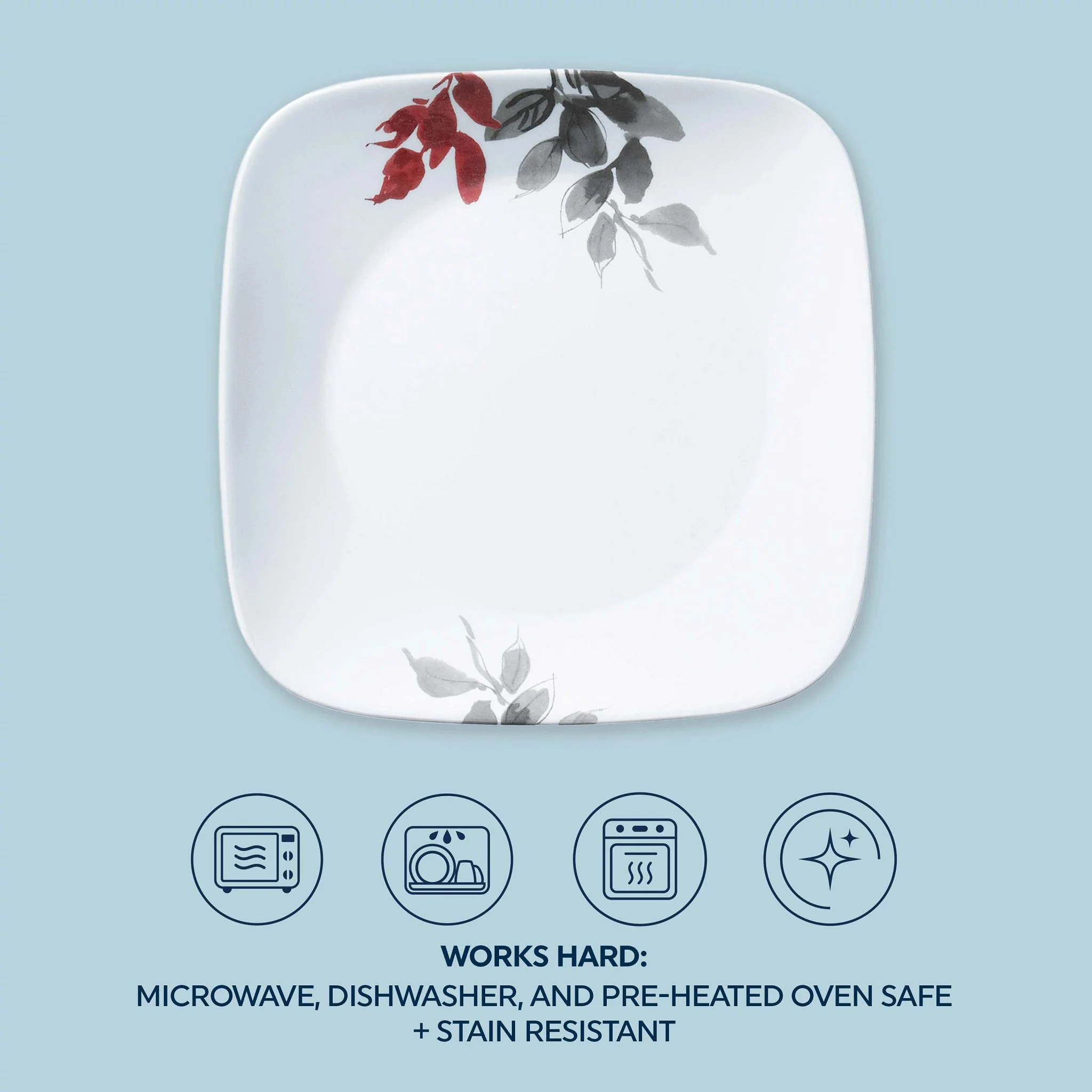 Corelle® Kyoto Leaves 16-piece Dinnerware Set, Service for 4 - Image 5