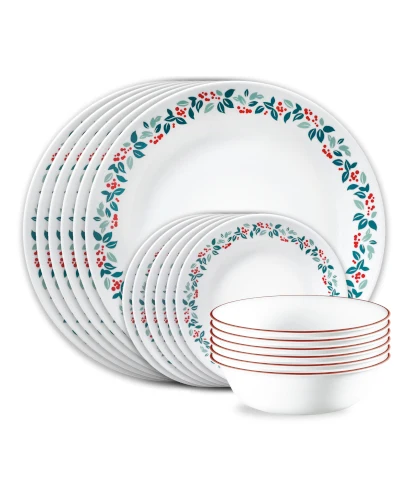 Corelle® Winter Berries 18-piece Dinnerware Set, Service for 6