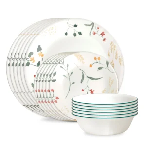 Corelle® Wildflower Scatter 18-piece Dinnerware Set, Service for 6
