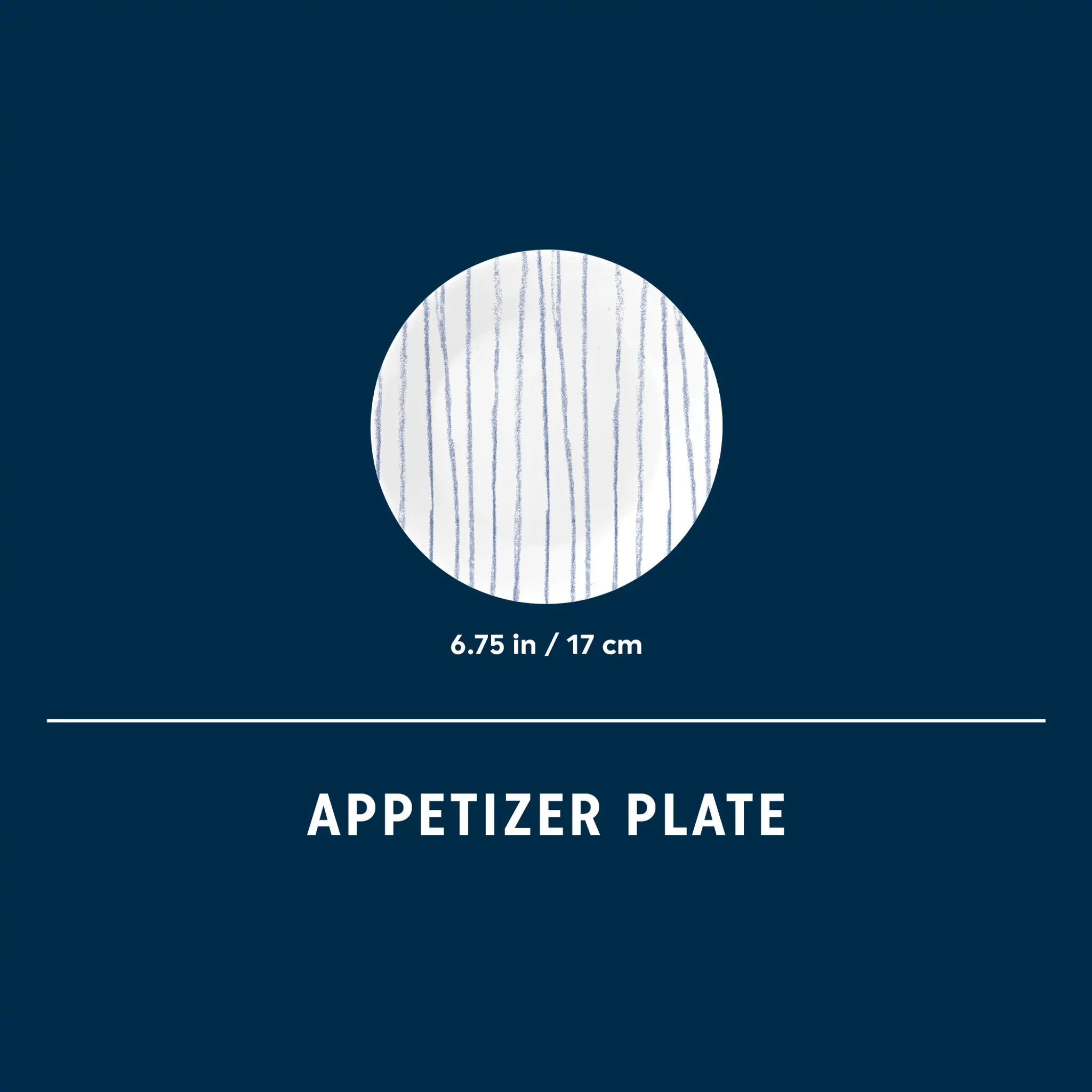 Corelle® Botanical Stripes 6.75" Appetizer Plate - Image 3